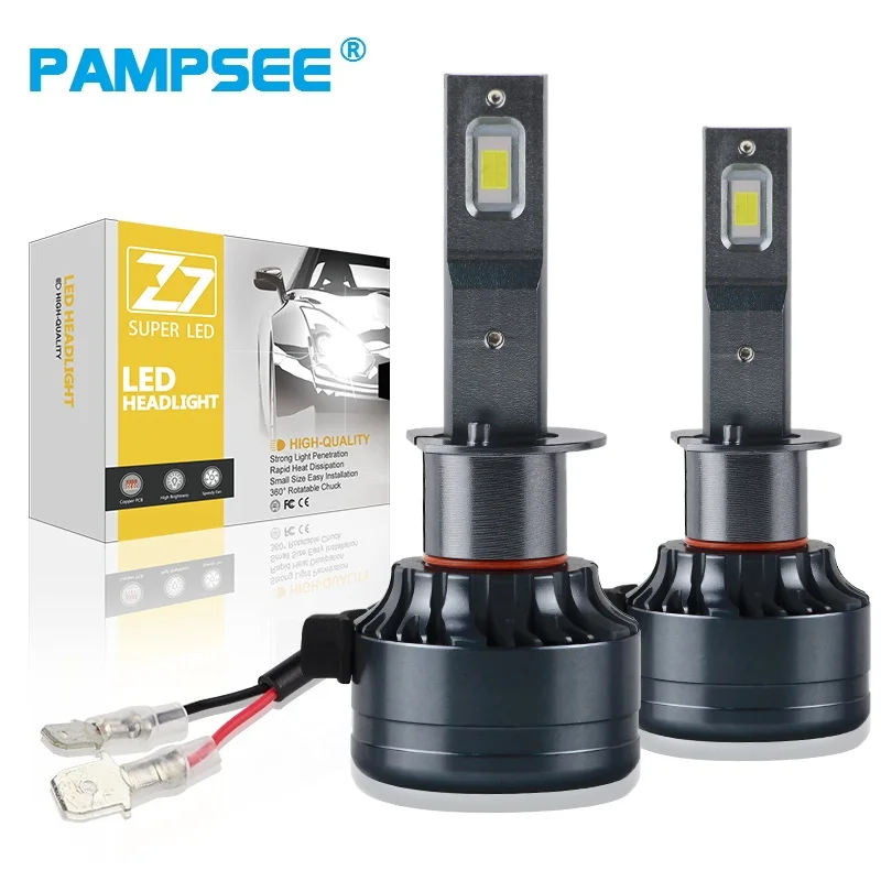 

PAMPSEE Car Lights LED H1 16000LM H11 LED Lamp for Car Headlight Bulbs H4 H7 H8 H9 9005 9006 HB3 HB4 Turbo H7 LED Bulbs 24V Z7