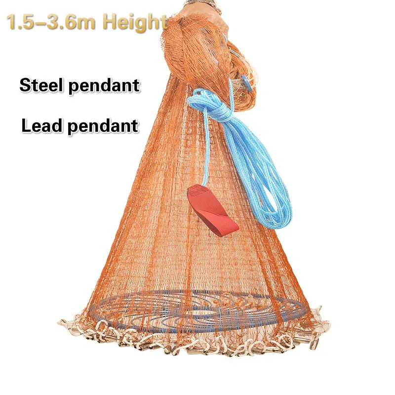 

Kids Adult Hand Throw Automatic Fishing Net With Flying Disc Sinker Outdoor Fishing Tools Small Mesh Cast Net Fishing Accessory