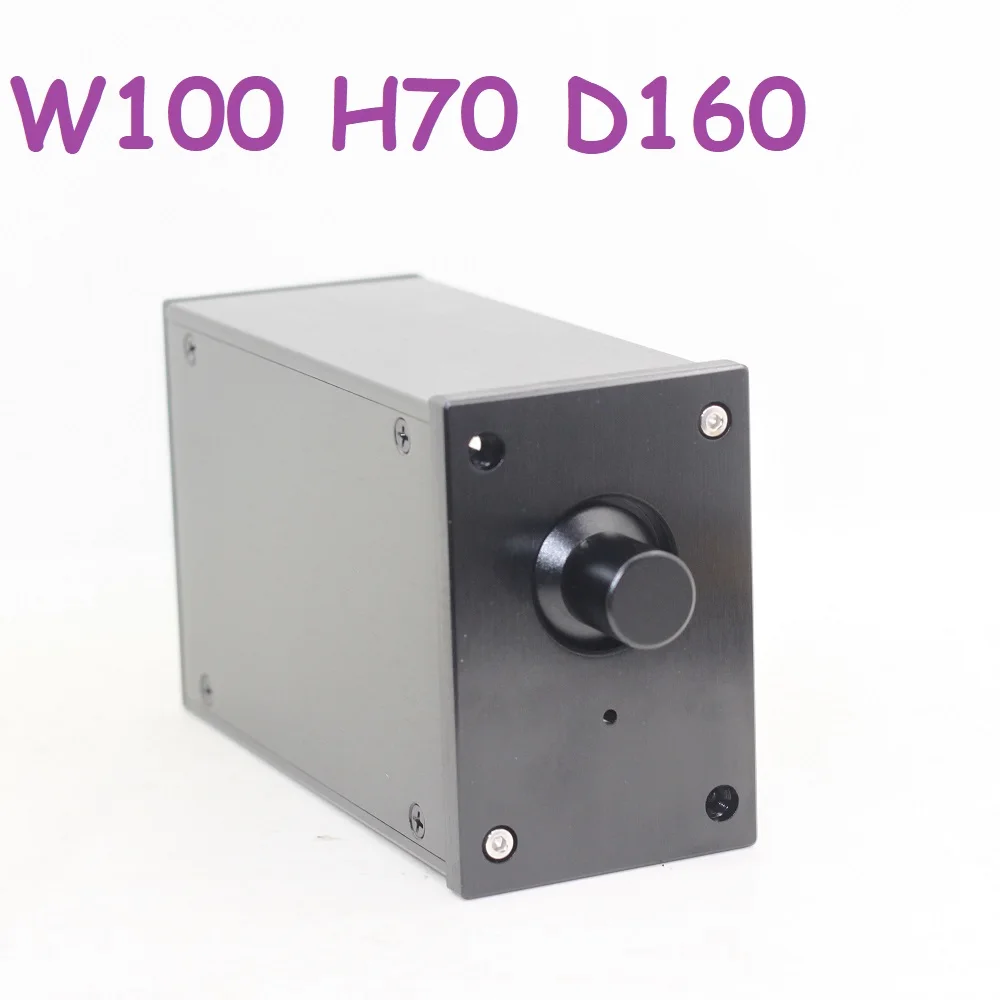 W100 H70 D260 Knob Preamplifier DAC Shell Aluminum Case Preamp DIY Power Amplifier Chassis Decoder Enclosure Headphone