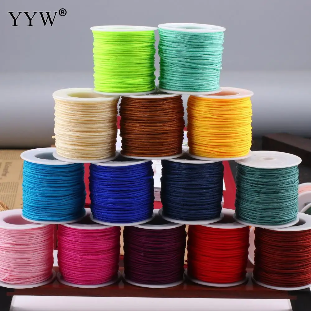 

10Spools/Lot 1.5mm Polyamide Thread Cord Mix Colors For Handmade Diy Needlework Beading String Chinese Knot Wholesale