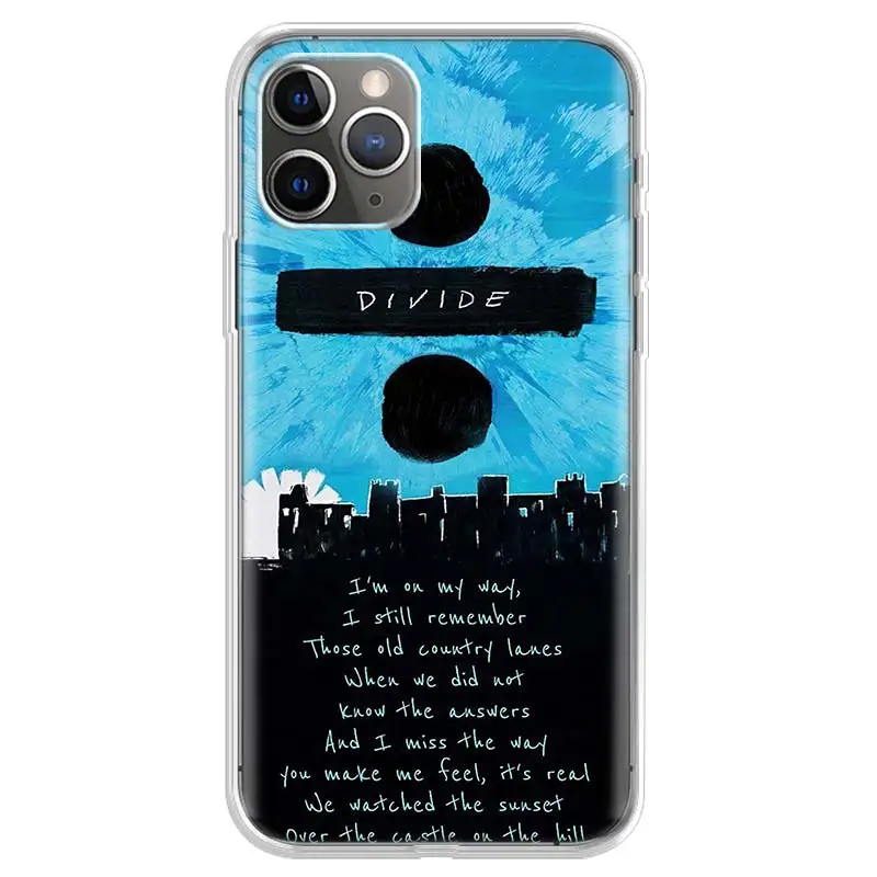 Ed Sheeran Lyrics Pictures Diy Phone Case For Apple iPhone 11 13 14 Pro 15 + 12 Mini SE X XR XS Max 7 8 Plus Pattern Soft