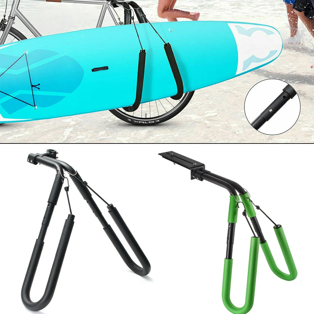 Universal Bicycle Motorbike Surfing Board Carrier Surfboard Bike Rack Motorcycle Carring Holder Frame Bracket Moped Scooter