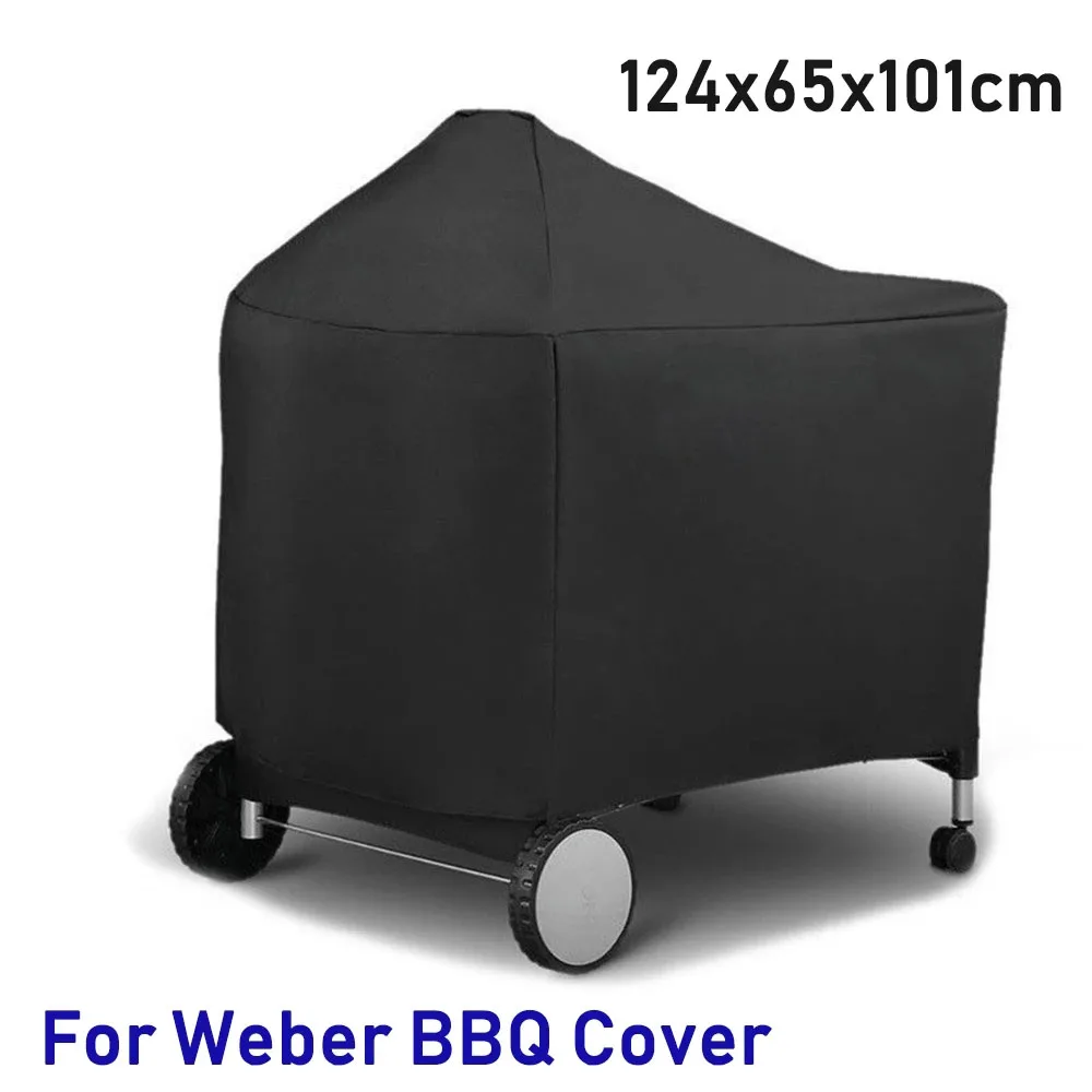 Waterproof BBQ Grill Protective Cover for Weber 7152 Charcoal Grills 124x65x101cm Outdoor Camping BBQ Accessories