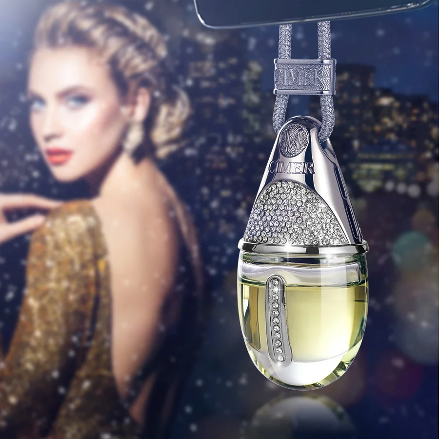 Luxury Style Car Air Freshener Hanging Perfume Pendant Bottle Auto Essential Oils Perfume Bottle Diffuser Automobiles Ornaments - view 2