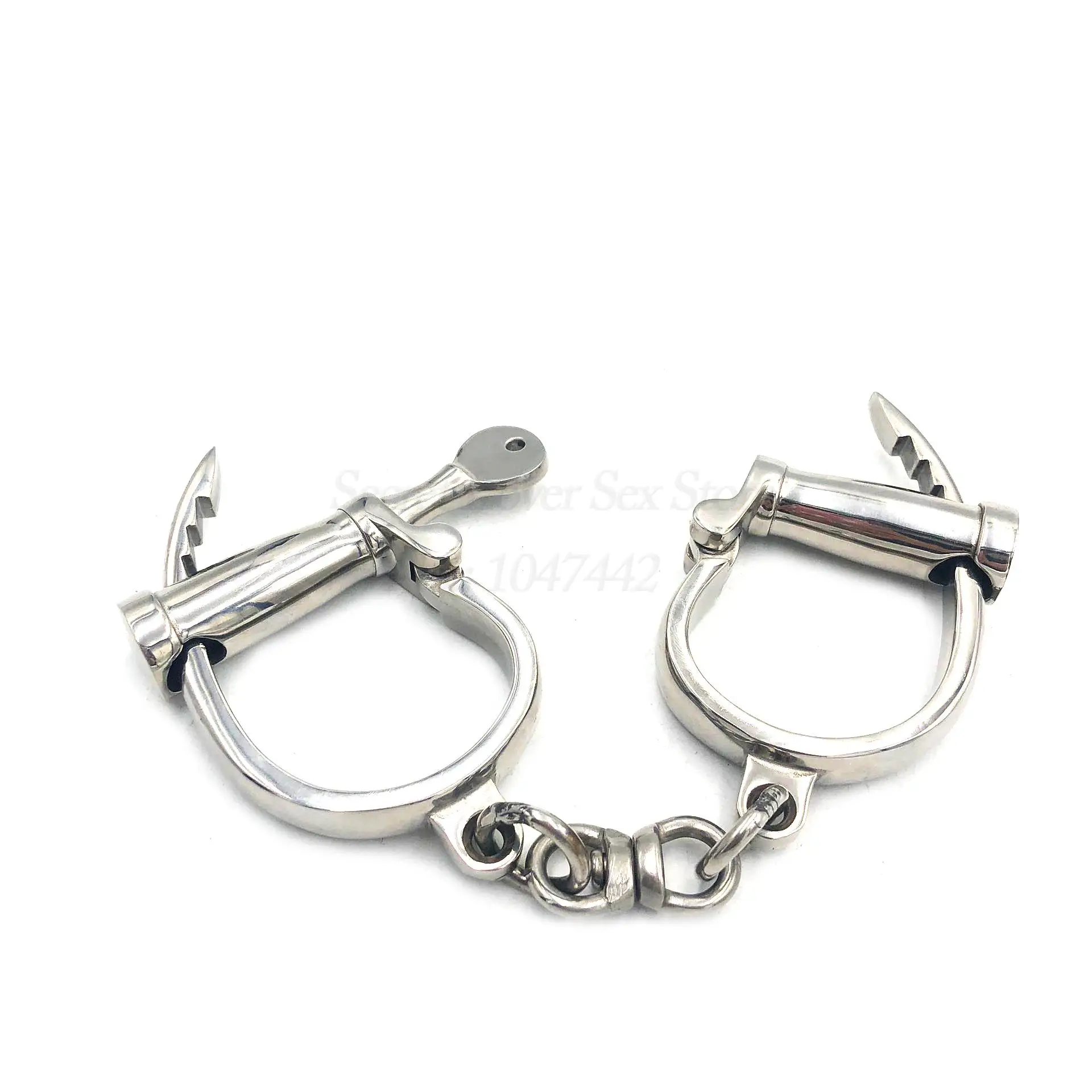 Pure Stainless Steel Hand cuffs, BDSM Bondage Lockable Handcuffs Steel Erotic Adult Games Sex Toys For Couples Handboeien.