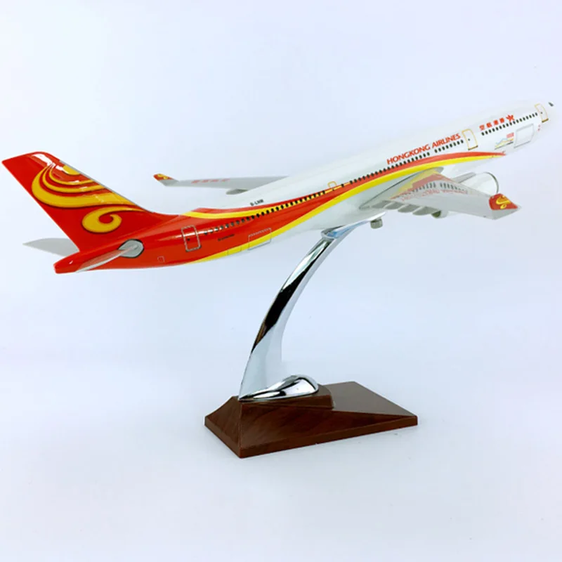 

40CM 1:172 A330-300 Model Hong Kong Airlines with Base Alloy Aircraft Plane Collectible Display Model Toys Collection