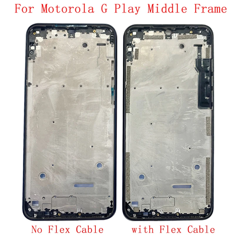 Middle Frame LCD Bezel Plate Panel Chassis Housing For Motorola Moto G Play 2021 Phone Metal Middle Frame with Flex Repair Parts