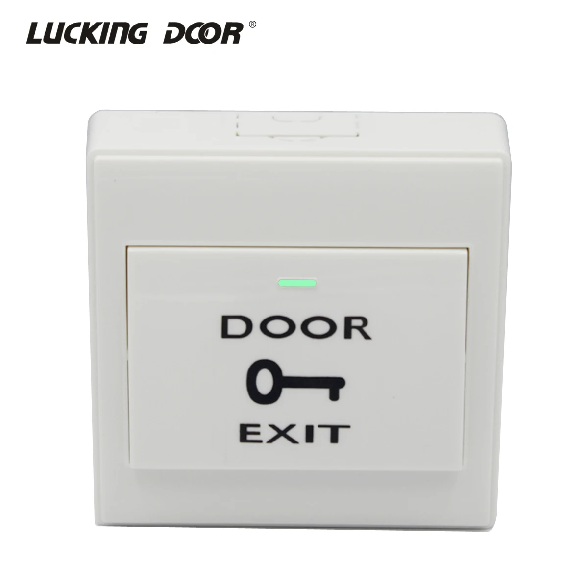 

86mm DC 12V Push Exit Release Button Switch with Button Box for Door Access Control System Plastic Panel Button