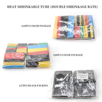 127/164/328pcs Polyolefin Shrinking Assorted Heat Shrink Tube Set Wire Cable Insulated Sleeving Tubing hand tools Kit