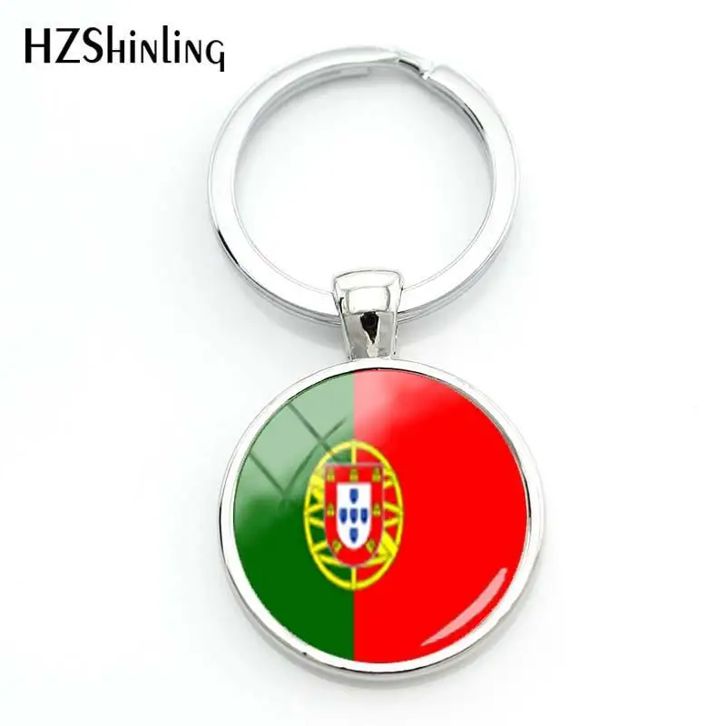 2018 Fashion Albania Flag Keyrings For a Woman French Flag Glass Dome Keyring Guatemala Glass Cabochon Keyring