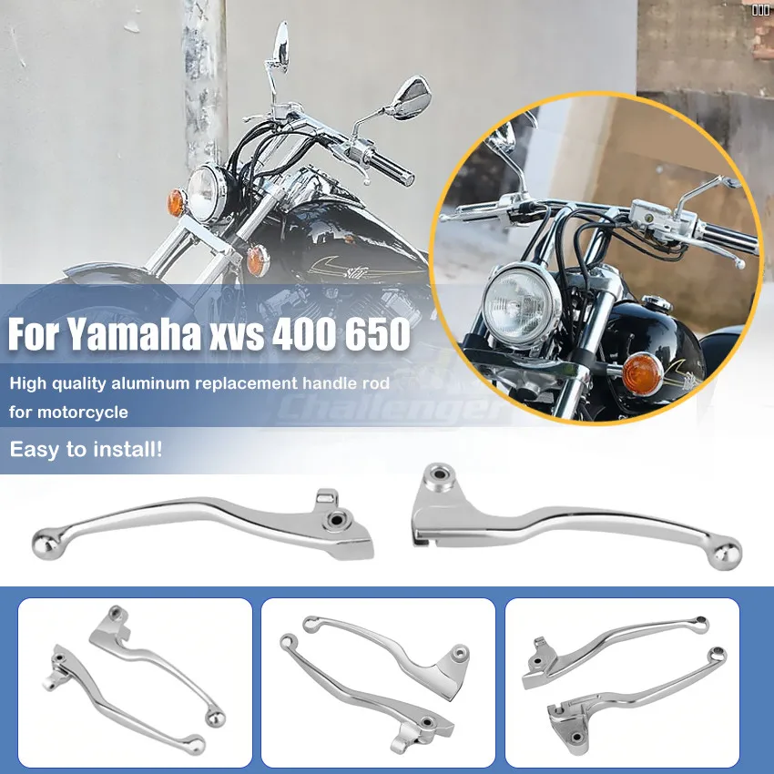 1 Pair Motorcycle Brake Clutch Levers Handle Grips Set For Yamaha VStar Drag Star XVS 400/650  XVS 1100 99-09 96/16 Accessories