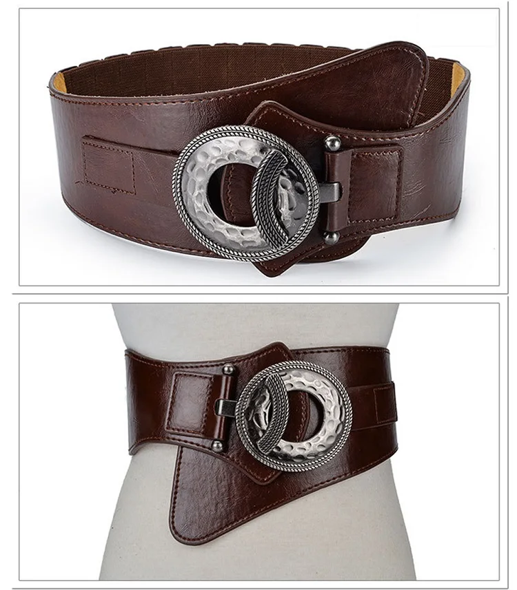 Neue NHot Mode Frauen Breite Taille Elastische Stretch Gürtel frauen Gürtelriemen Gürtel Für Frauen Cinturon Mujer Kummerbund Strap LB029 – Detail 5