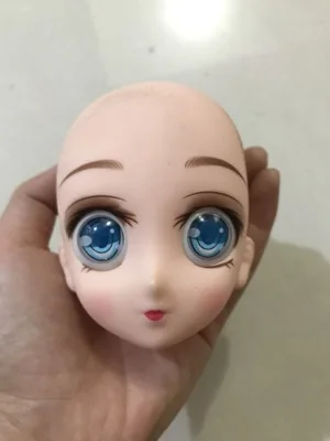 Cabeza de muñeca de Anime para práctica de maquillaje, accesorios para muñecas BJD 1/4 1/6, 30cm/36cm/42cm, 1 pieza