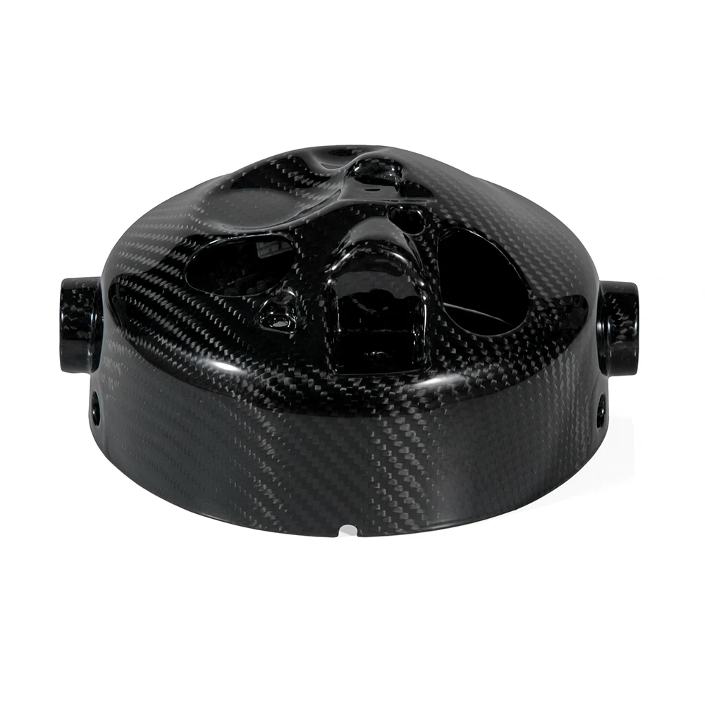 For YAMAHA XSR 900 XSR900 100% Real Carbon Fiber Motorcycle Headlight Bucket Back Cover Protection Twill Weave Gloss Black