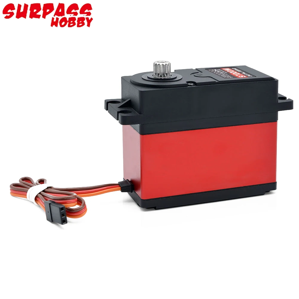 Surpass Hobby-caja de engranajes de Metal impermeable, Servo Digital sin escobillas, 7,4 °, 6-360 V, 70KG, para coche RC, oruga, barco, avión, S7000M