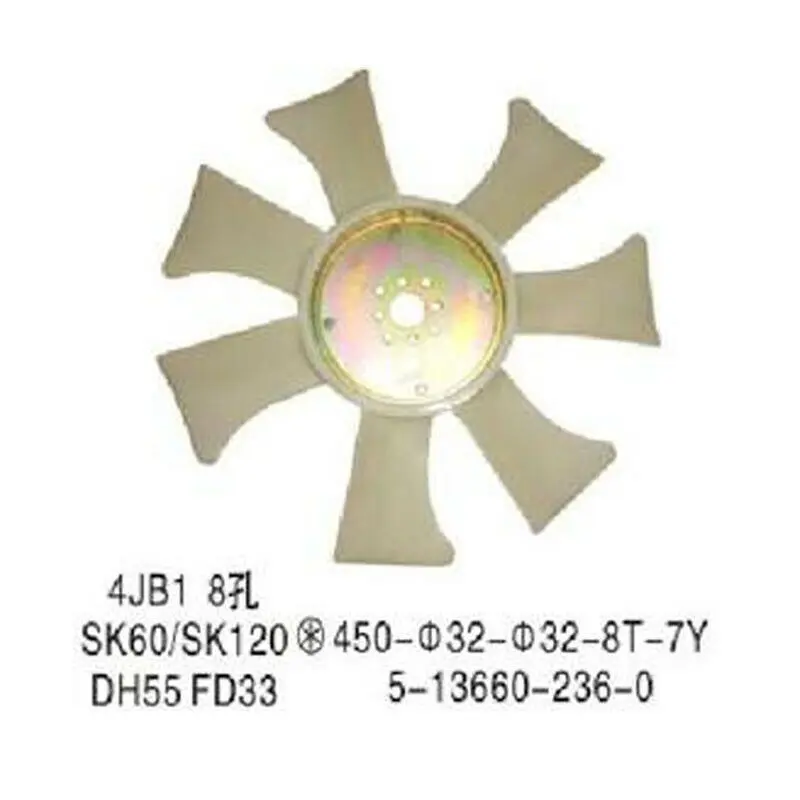 

5-13660-2360 New Fan Cooling Blade Fit for 4JB1 SK60 SK120 DH55 FD33