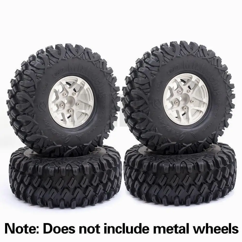 

120MM 1.9inch Rubber Mud Grappler Tires for 1:10 RC Crawler Axial SCX10 G500 TRX6 G63 YIKONG 90046 90047 TRX4 Defender