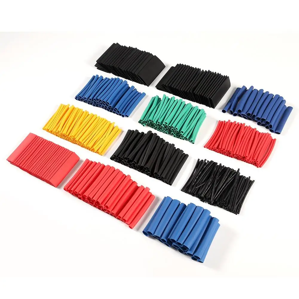 750 stücke Schrumpf Schlauch Isolierung Schrumpf Rohre Sortiment Elektronische Polyolefin Draht Kabel Hülse Kit Schrumpf Rohre