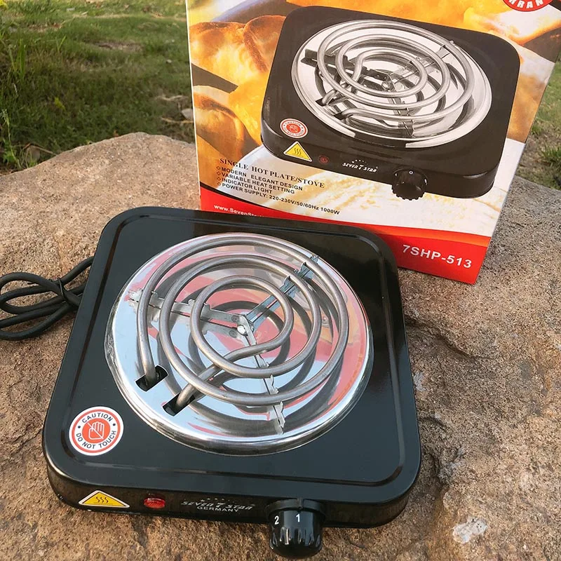 1000W Black Shisha Hookah Burner Shicha Nargile Charcoal Electric Stove Hot Plate Kitchen Cooking Coffee Heater Work Fast