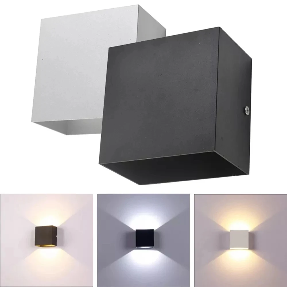 

Indoor 6W LED Wall Lamps AC85-265V Aluminum Decorate Wall Sconce bedroom LED Wall Light warm White/ White/Natural White