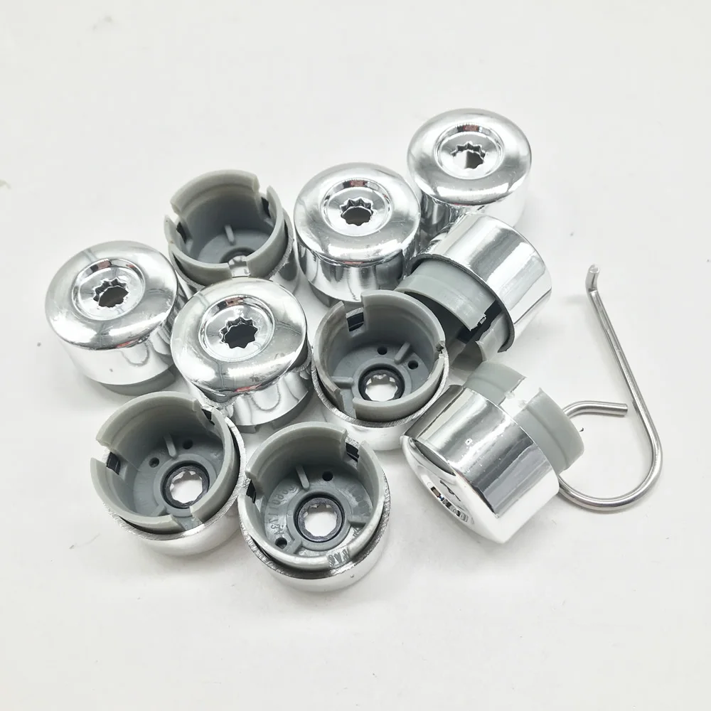 20x Wheel Lug Bolts Screw Caps Cover for Volkswagen VW Touareg 2004 2005 2006 2007 2008 2009 2010 2011 2012 2013 2014