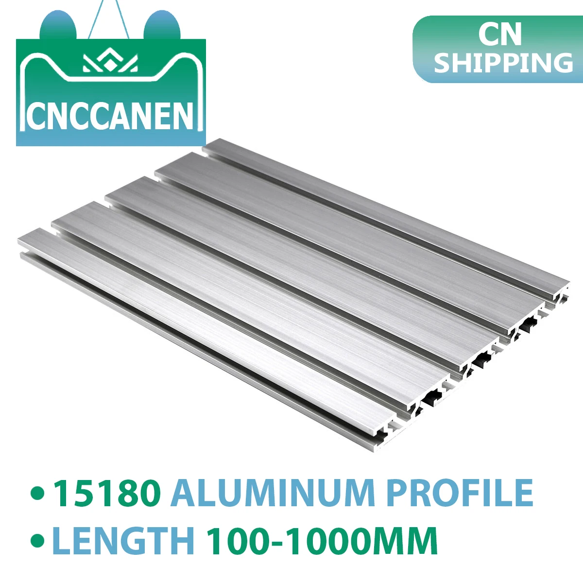 

1PC 15180 Aluminum Profile Extrusion 100mm to 1000mm Length CNC Parts Anodized Linear Rail for DIY CNC 3D Printer Workbench