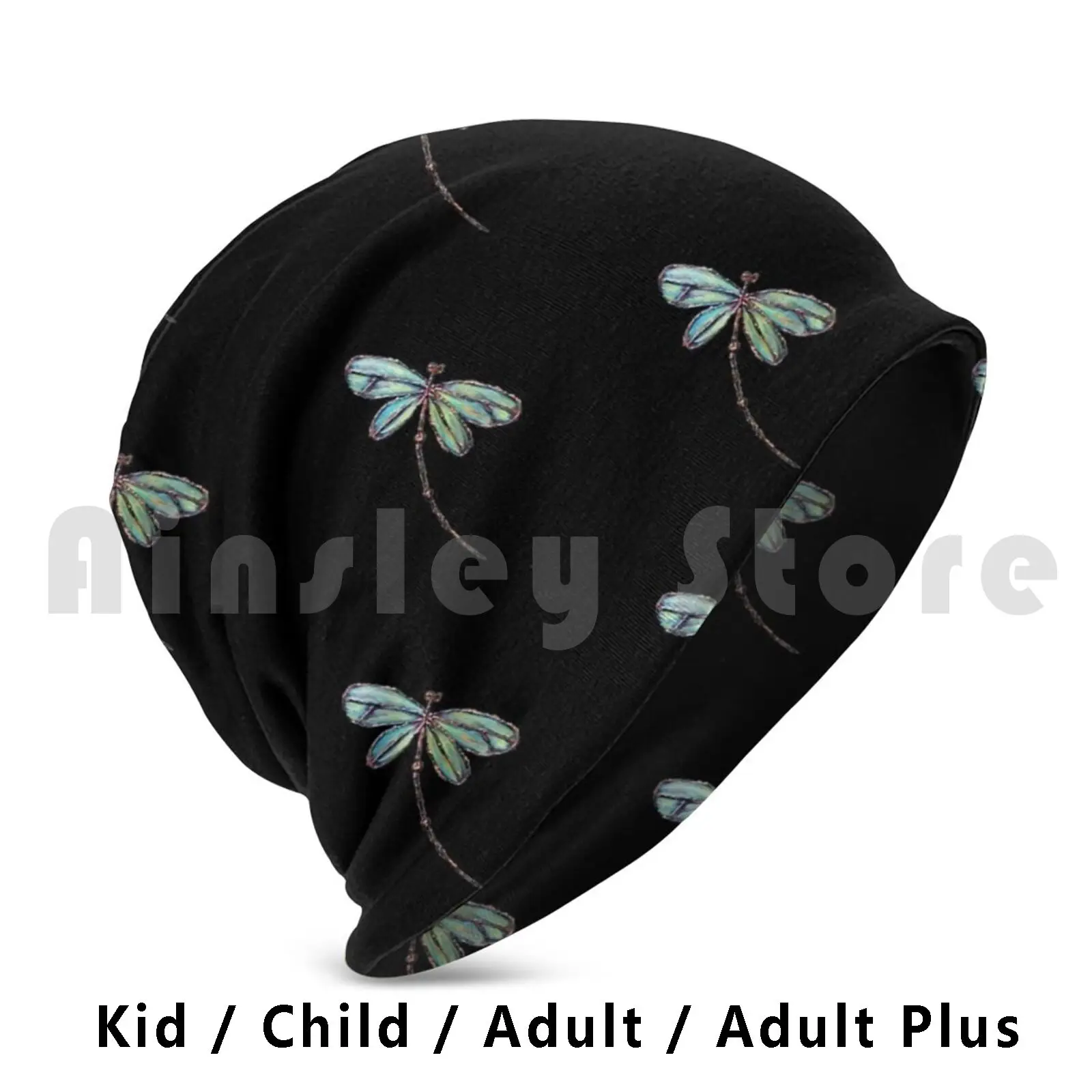 Dragonfly Pearl Iphone Case Beanies Pullover Cap Comfortable Dragonfly Dragonflies Flying Black White Insect Creature