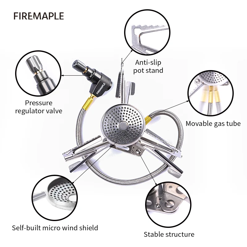 Fire Maple Pressure Regulator Camping Stove Lightweigt Outdoor Gas Burner Gear For Trekking Hiking Backpacking