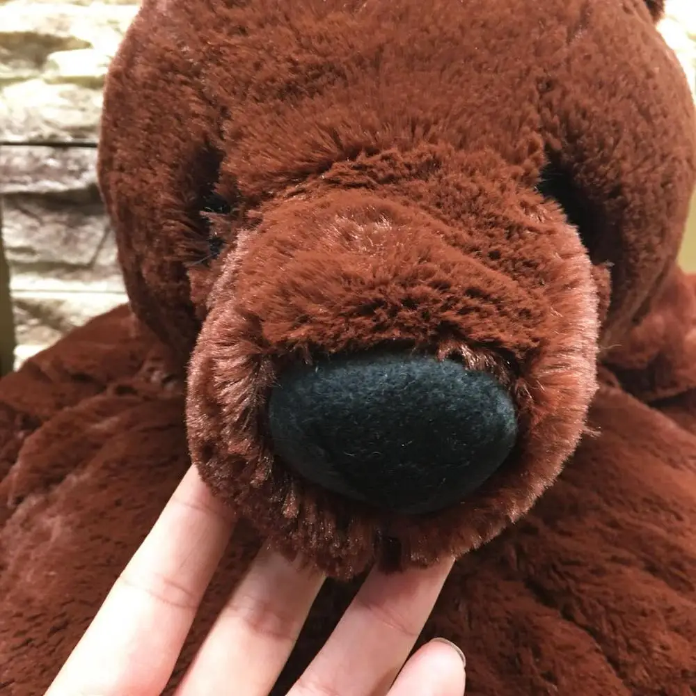 Cute Creative Giant Simulation Bear Toy Plush Stuffed Dolls Lifelike Home Sofa Decoration High Quality Kids Girls Birthday Gifts