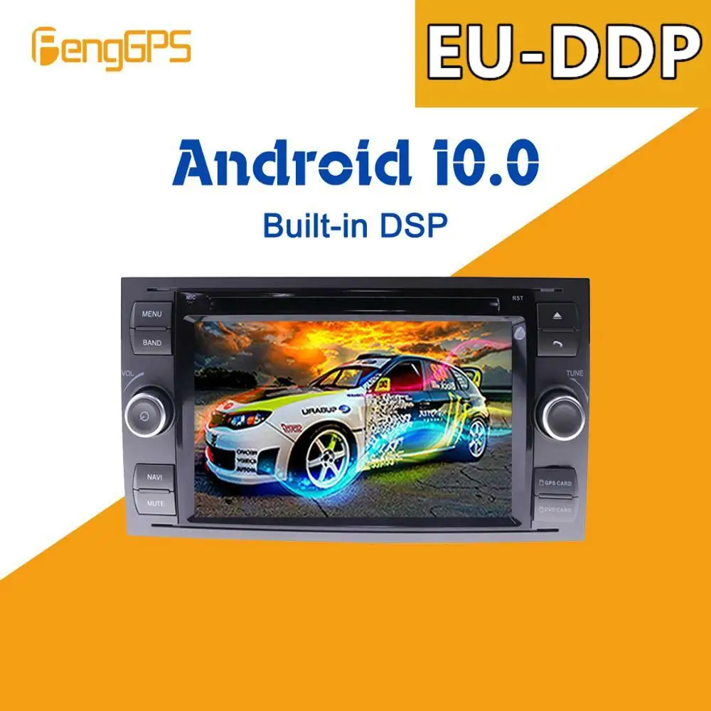 For Ford Mondeo S-max Focus C-MAX Galaxy Fiesta transit Fusion Connect kuga Android Radio 2 din Car multimedia Player DVD GPS