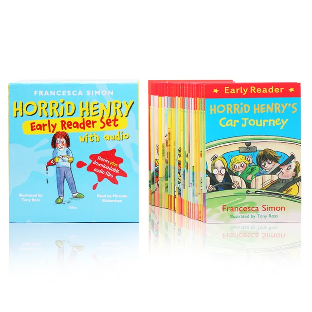 25 Books Horrid Henry Early Reader English Picture Book for Kids Comics  Storybook Children Education