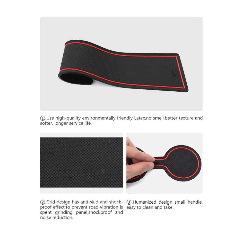 Коврик для паза двери автомобиля RUIYA для Stonic 2018 2019 2020 2021 2022 противоскользящие пыленепроницаемые прокладки для ворот автомобильные аксессуары для интерьера