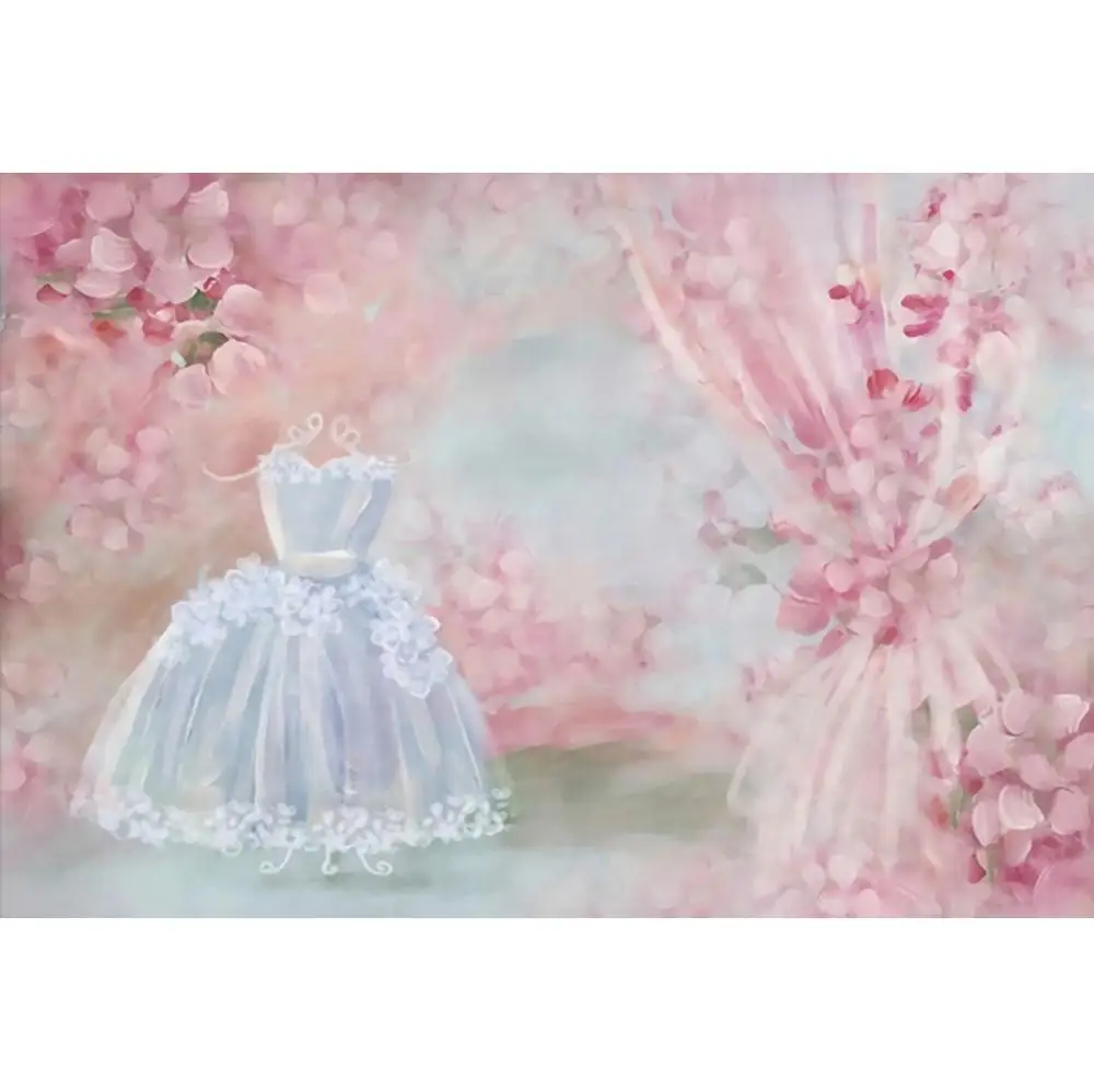 Yeele Dreamlike-فستان زفاف من الزهور ، خلفية للتصوير الفوتوغرافي ، خلفية للتصوير الفوتوغرافي لاستوديو الصور