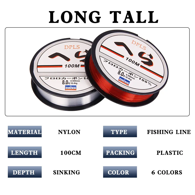 The Best Monofilament Nylon Fishing Line 100m Japan Material Not Fishing Line Bass Carp Fish Fishing Accessories Mainline Tippet