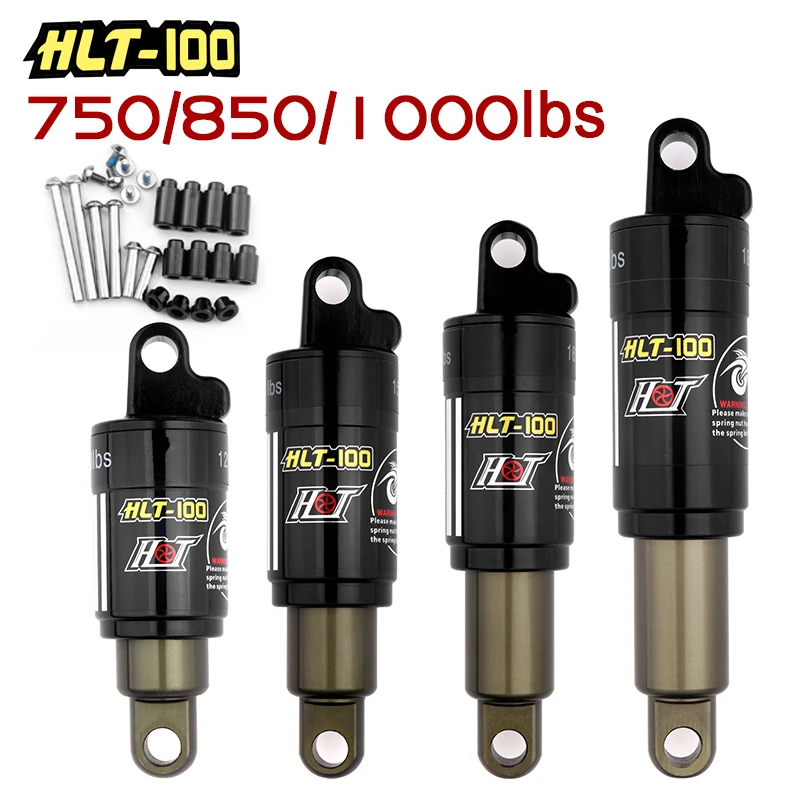 HTL-100 Bicycle Rear Shocks 125/150/165/185mm Mountain Bike Oil Spring Shock MTB Electric Bicycle Rear Absorber Suspension