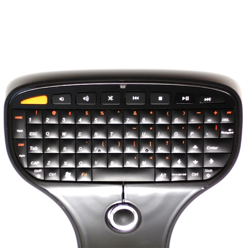 N5901 Mini 1000DPI 70-Key Handheld Wireless Keyboard Build-in 0.75 Inch Trackball Great Performance