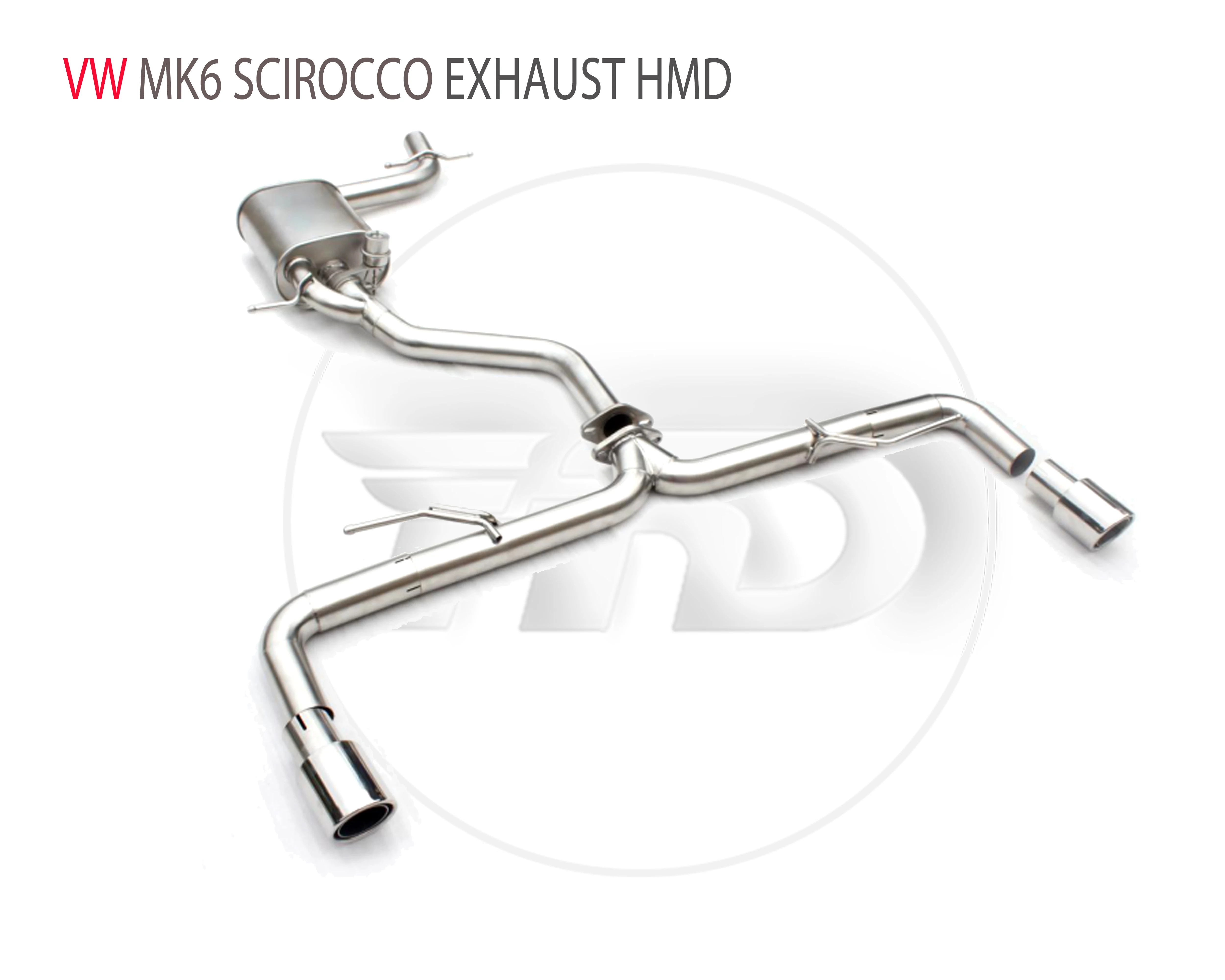 

HMD Stainless Steel Material Exhaust Pipe Manifold Downpipe Is Suitable For VW Golf 6 MK6 Scirocco Auto Modification Valve