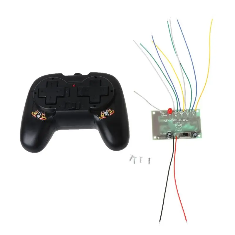 2.4G 8CH Remote Control with Receiver Board DIY Toy for Boat Car 4-6V Accessories Dropshipping