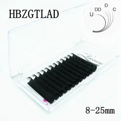 HBZGTLAD  new C/D/DD 8-25mm Faux Mink Individual Eyelash Lashes Maquiagem Cilios For Professionals Soft Mink Eyelash Extension