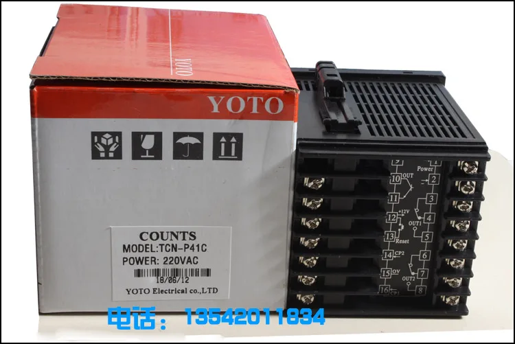 

Genuine YOTO Kitazaki digital display counter TCN-P61C TCN-P41C electronic counter AC220V DC24V