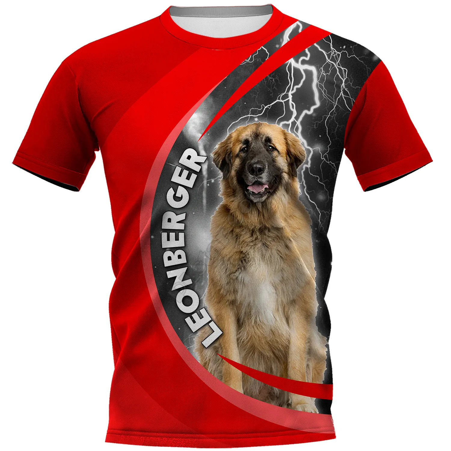 

Leonberger 3D Printed t shirts women for men Summer Casual Tees Short Sleeve T-shirts Short Sleeve Drop Shipping 05