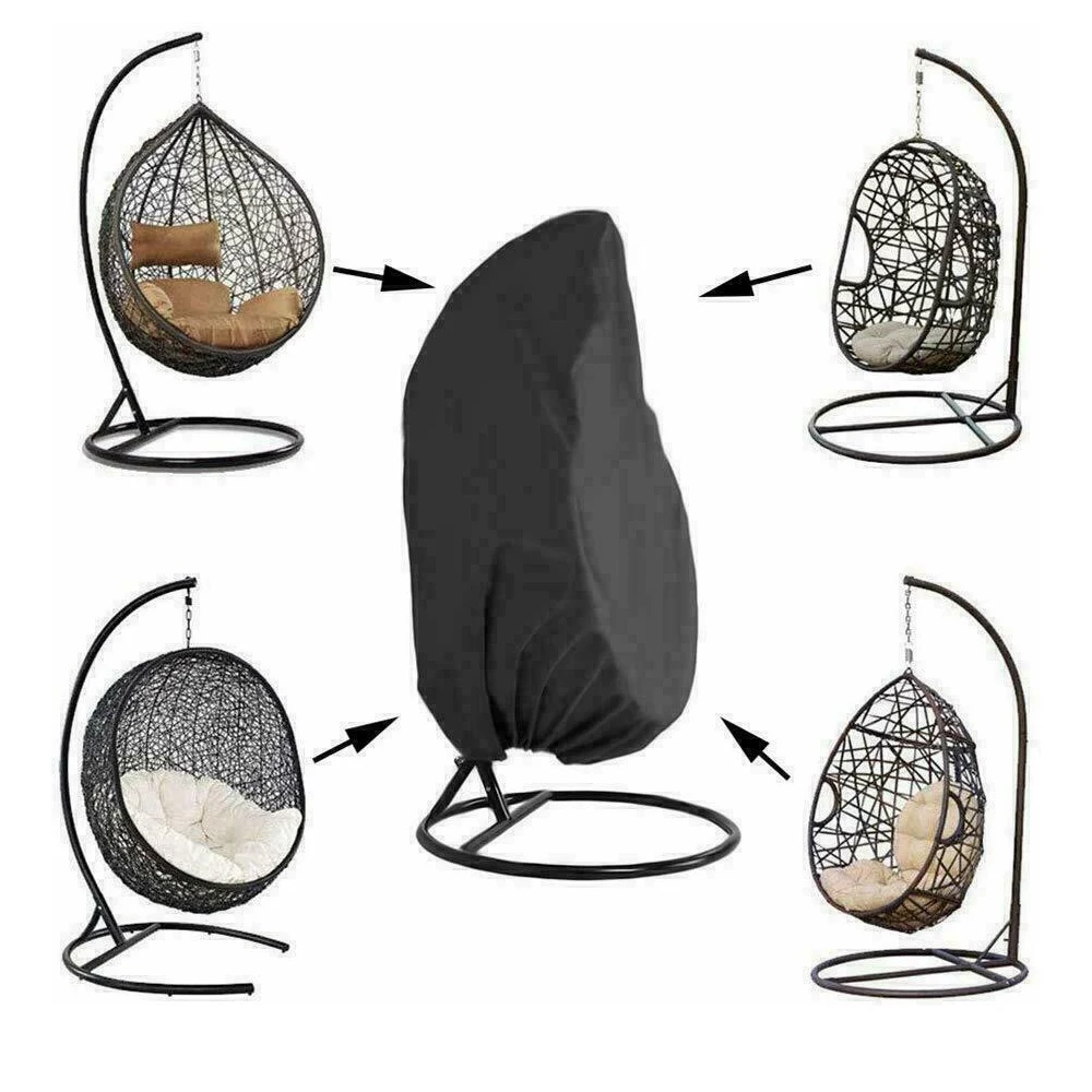 Waterproof Patio Chair Cover Egg Swing Chair Dust Cover Protector With Zipper Protective Case Outdoor Hanging Egg Chair Cover