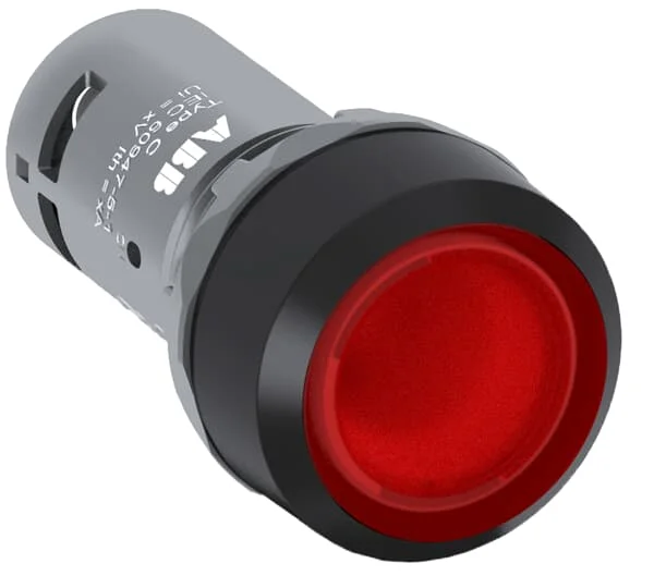 CP1-13R-01 10103856 1SFA619100R1341 Compact Pushbutton - Momentary - Flush - Red - Illuminated - Black plastic - 1NC