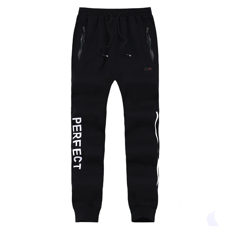 Men Cotton L-9XL Sportswear Sweat Pants Spring Autumn Male Casual Letter Fitness Workout Joggers Baggy Elastic Trousers CF180