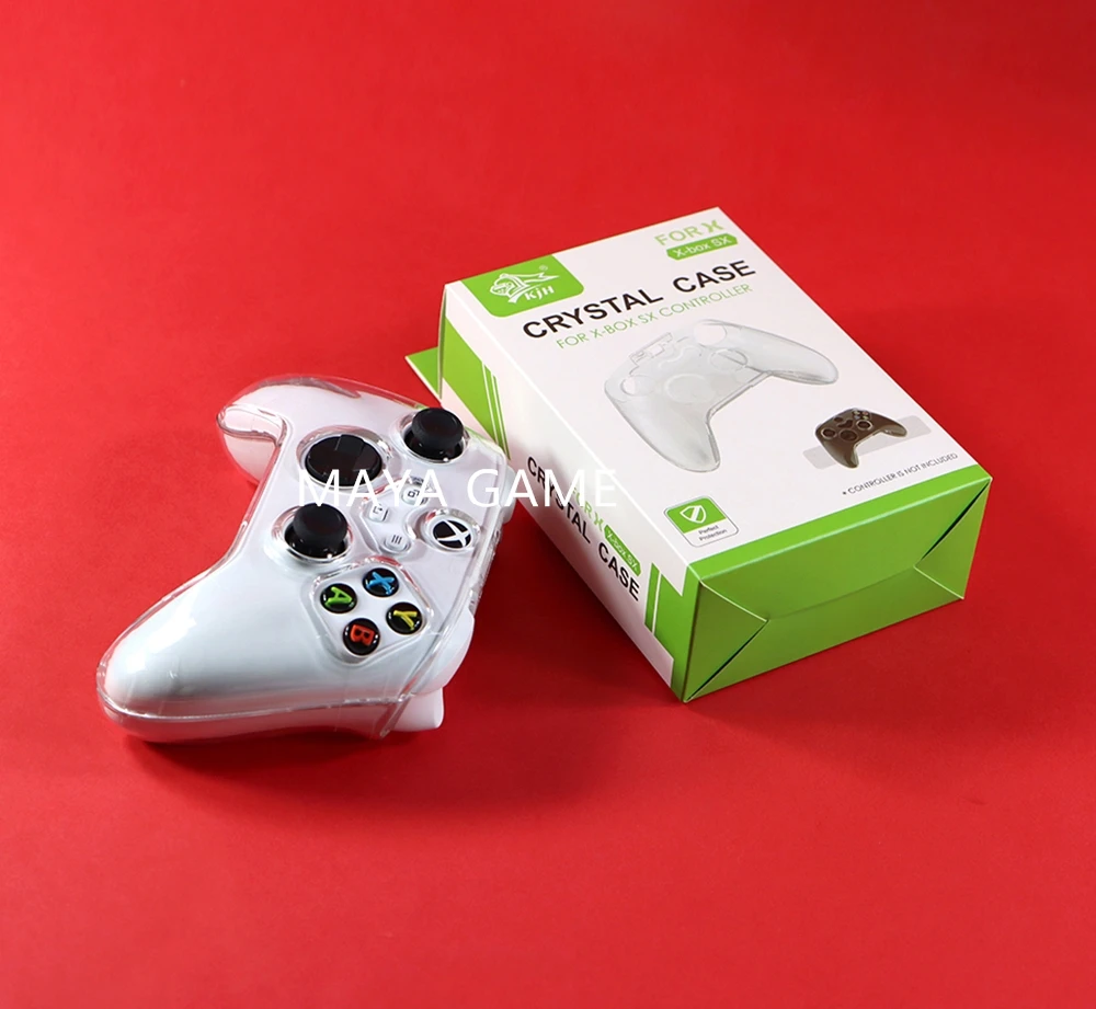 10 шт. для Xbox series x s, жесткий защитный чехол, ручка для контроллера xbox s x, чехол с кристаллами, прозрачный прозрачный чехол
