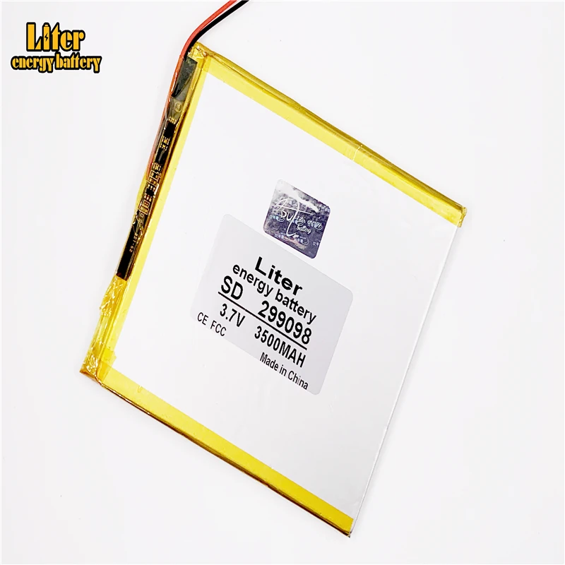 

Size 299098 3.7V 3500mah Lithium Tablet polymer battery with Protection Board For PDA Tablet PCs Digital Products