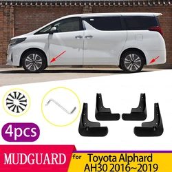 for Toyota Alphard AH30 2016~2019 2017 2018 Car Fender Mudguard Mud Flaps Guard Splash Flap Car Accessories