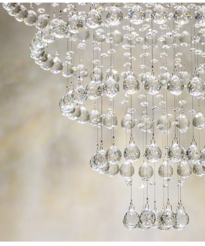15mm 20mm 30mm Clear Faceted Balls K9 Crystal Chandelier Parts Prism Suncatcher Hanging Pendant Wedding Decoration Free Shipping