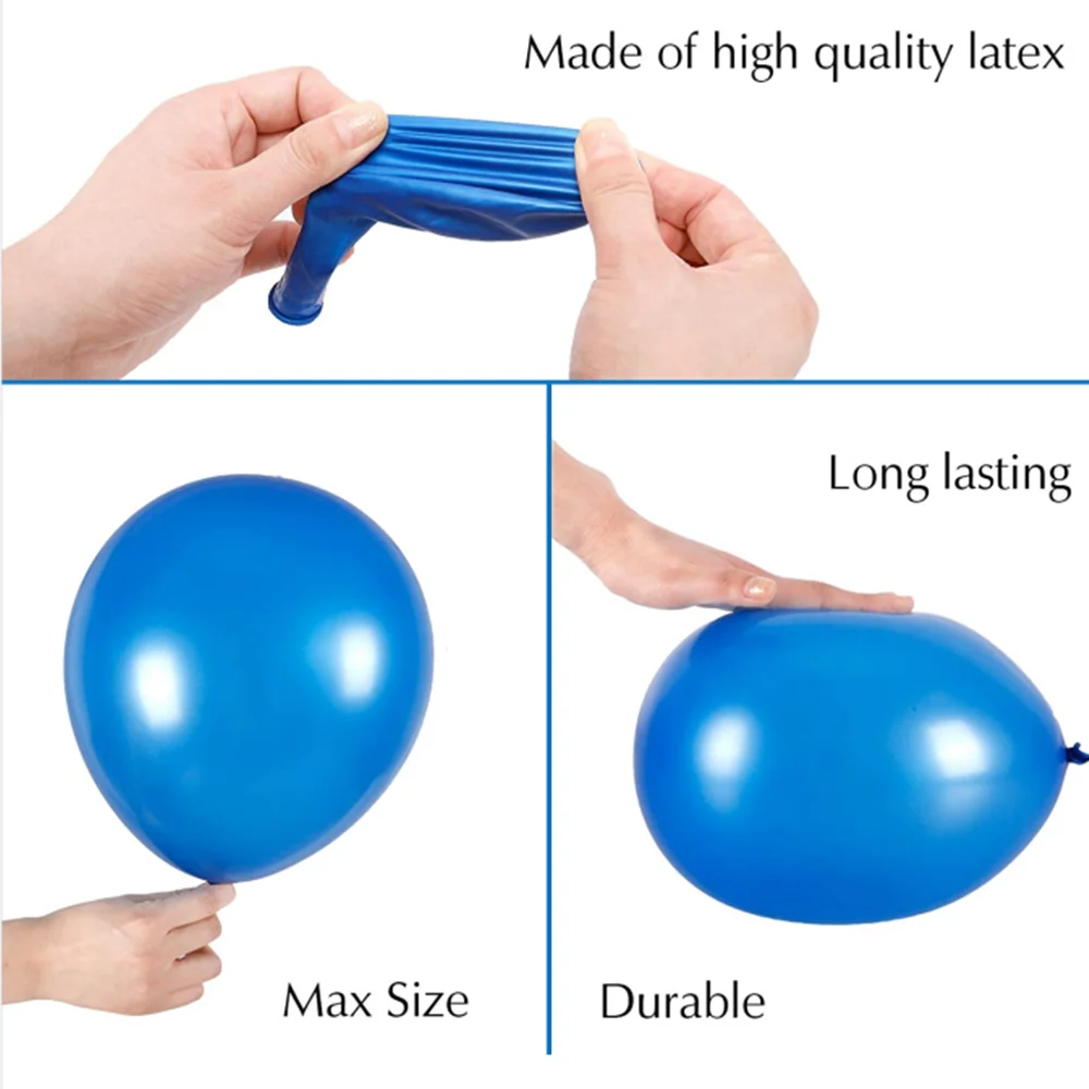 10 Inches 12 Kinds Color of Rainbow Latex Balloons Multicolor Balloons for Party Decoration Birthday Party Arch Supplies