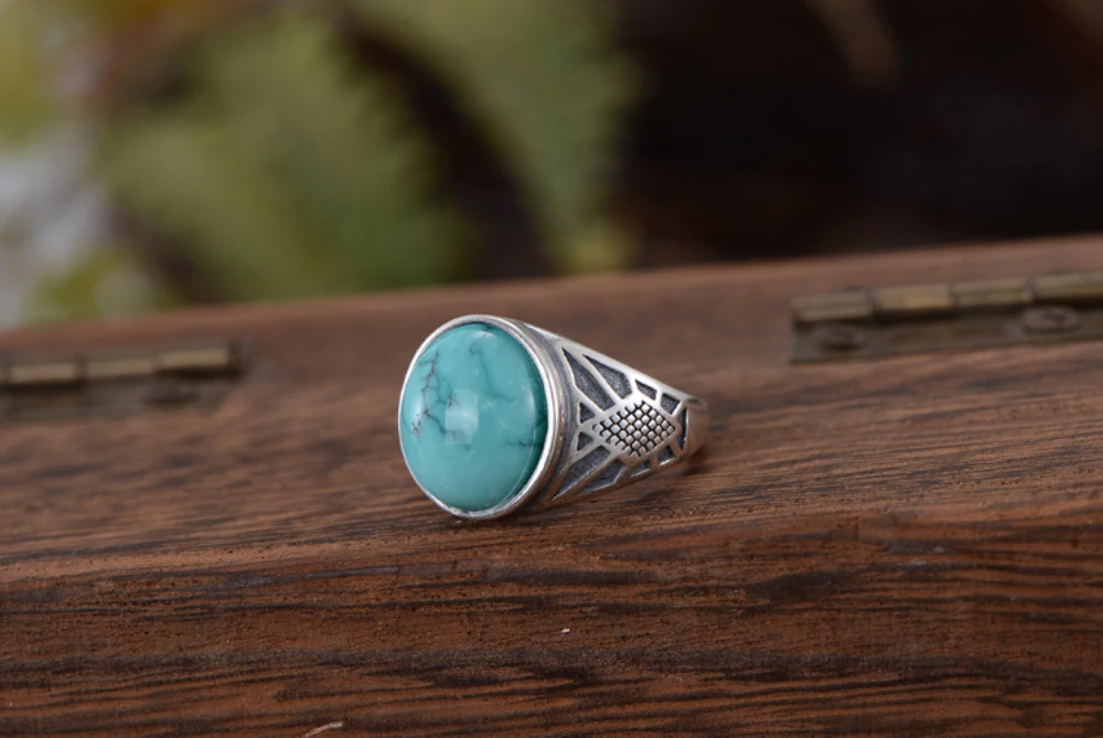 Ring Blank (11x13mm Oval Blank) Adjustable Thai Sterling Silver Ring Setting Oval Cabochon Ring Base
